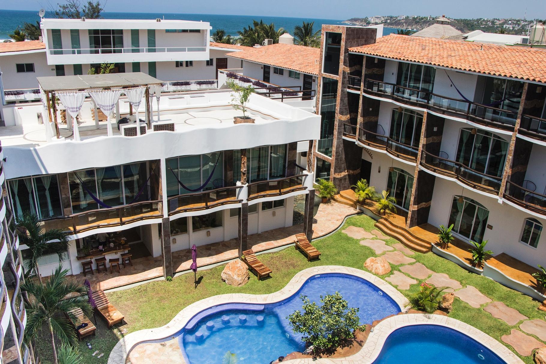 Hotel Rockaway Puerto Escondido  Eksteriør billede